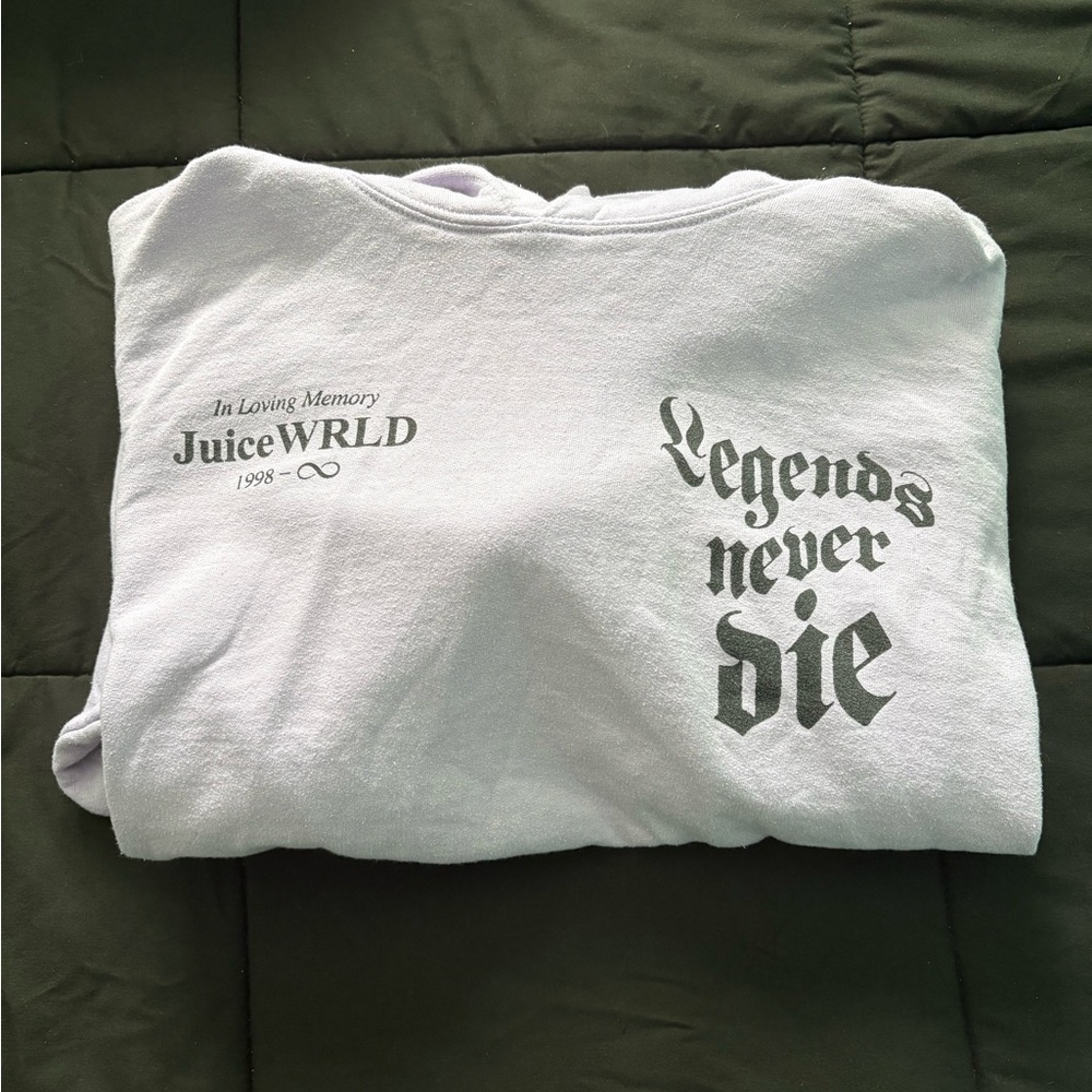 Legends Never Die White Sweatshirt